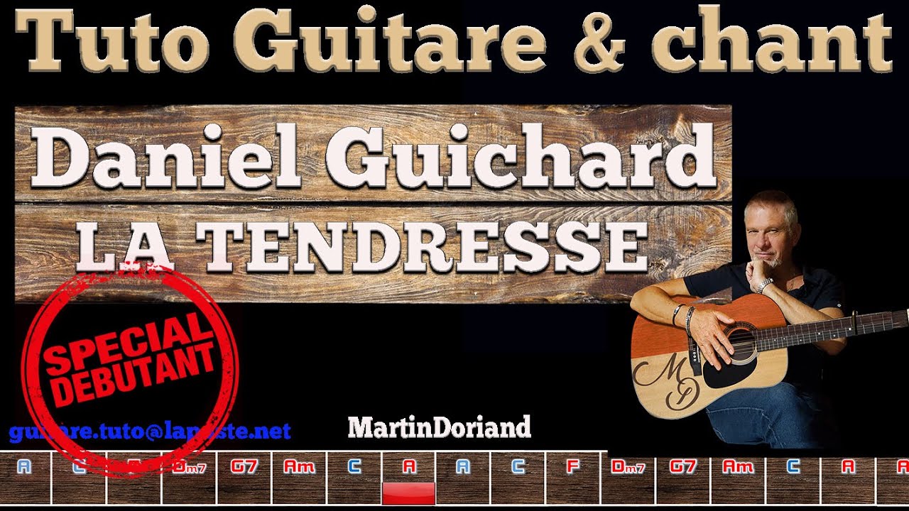 Tuto guitare chant Daniel Guichard La tendresse julio iglesias El amor