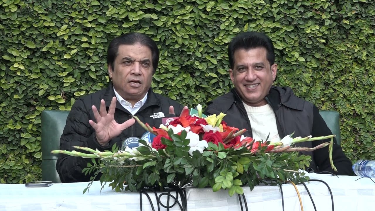 Hanif Abbasi & CEO Lahore Qalander Press conference 