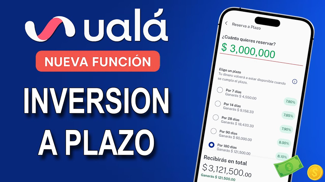Reserva a Plazo de Ualá | Como Invertir a Plazo | Conoce las tasas de inversión