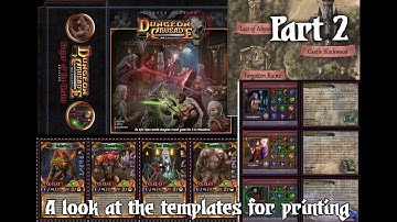 A look at the final templates for printing Dungeon Crusade (part 2)