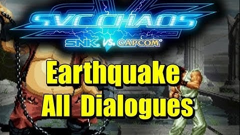 SvC Chaos Earthquake All Pre Battle Dialogues