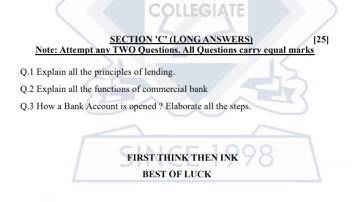 Statistics guess paper for class 12|commerce group