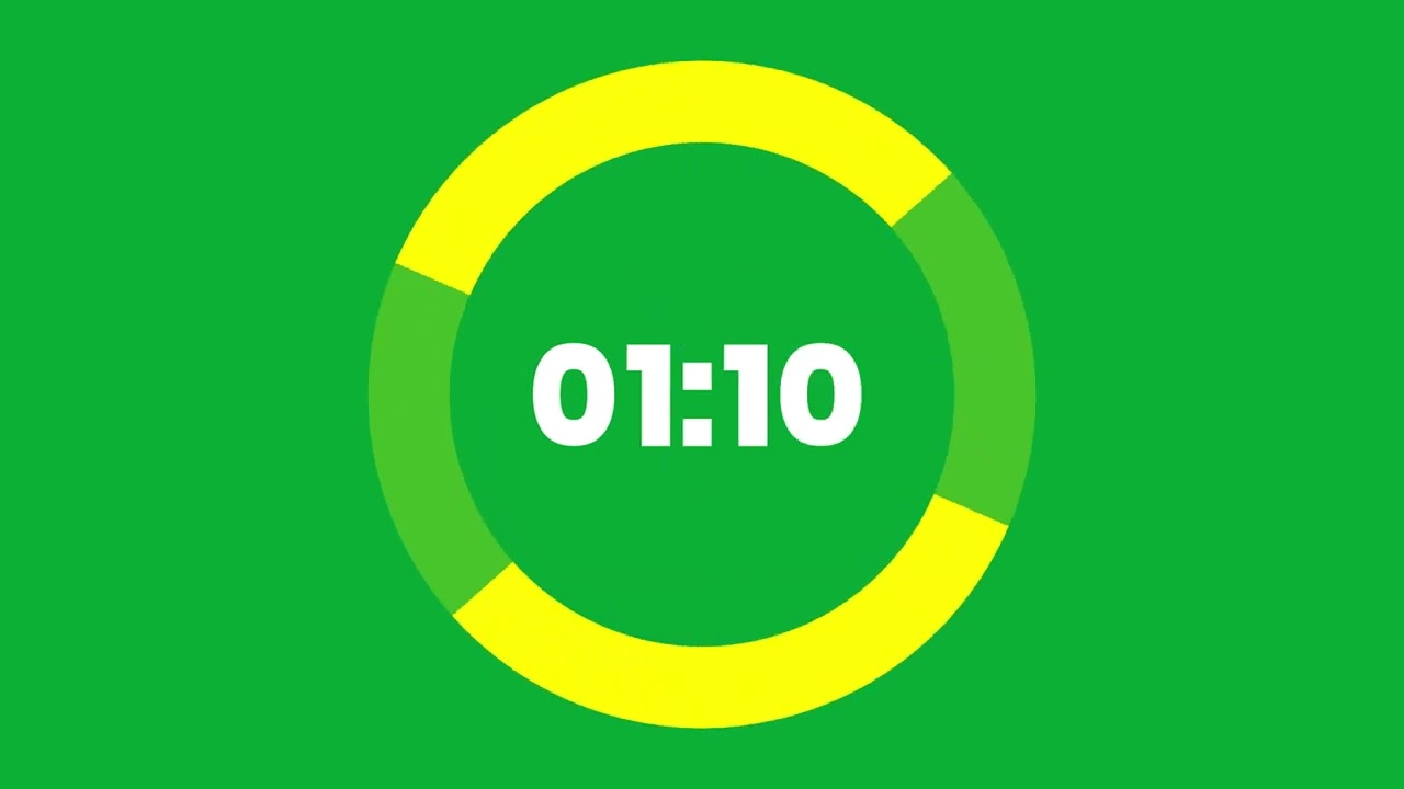 Countdown for 3 min green screen