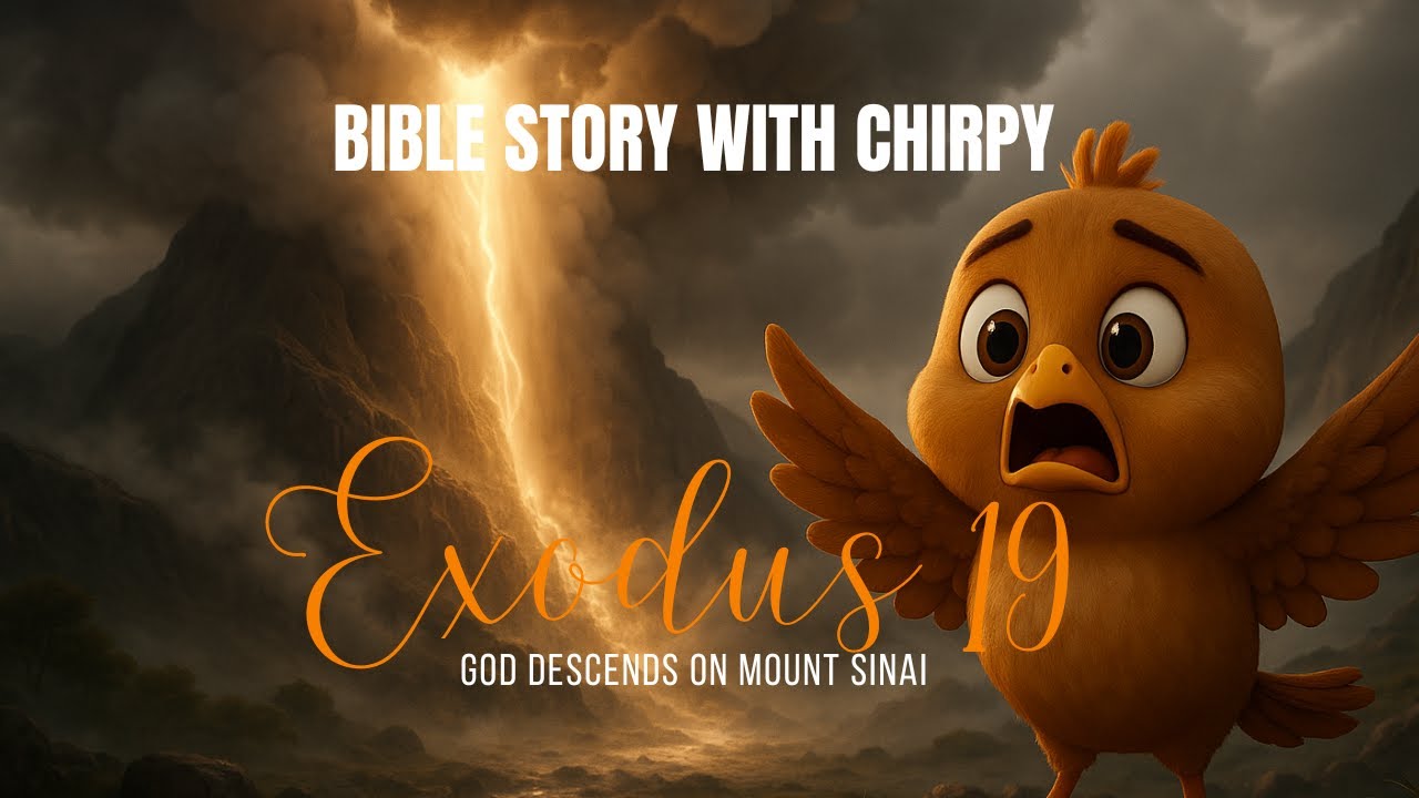 “Exodus 19, God Descends on Mount Sinai Chirpy’s Bible Stories”