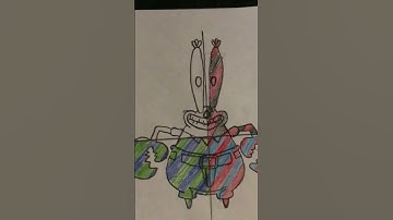 Mr. Krabs color lines part 3 #shorts #like #subscribe #funny #comedy #viral