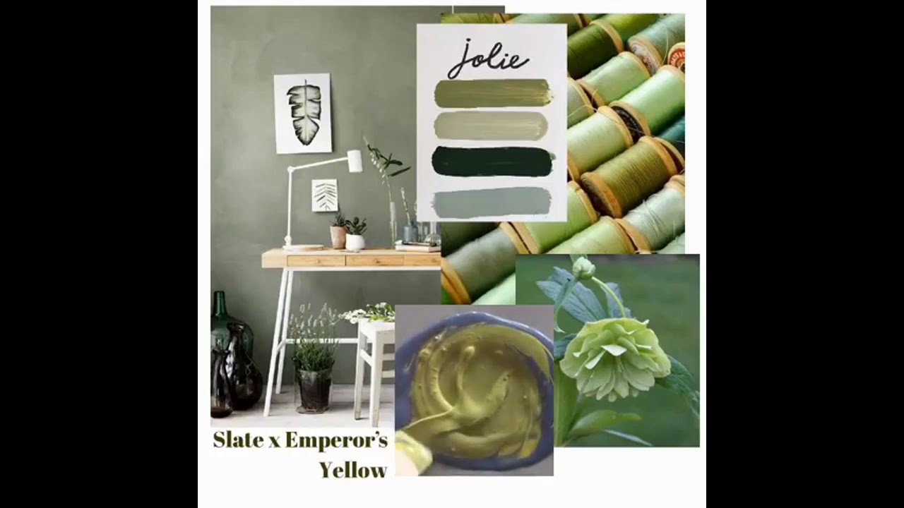 Jolie Paint Color Mix Slate and Emperor's Yellow YouTube