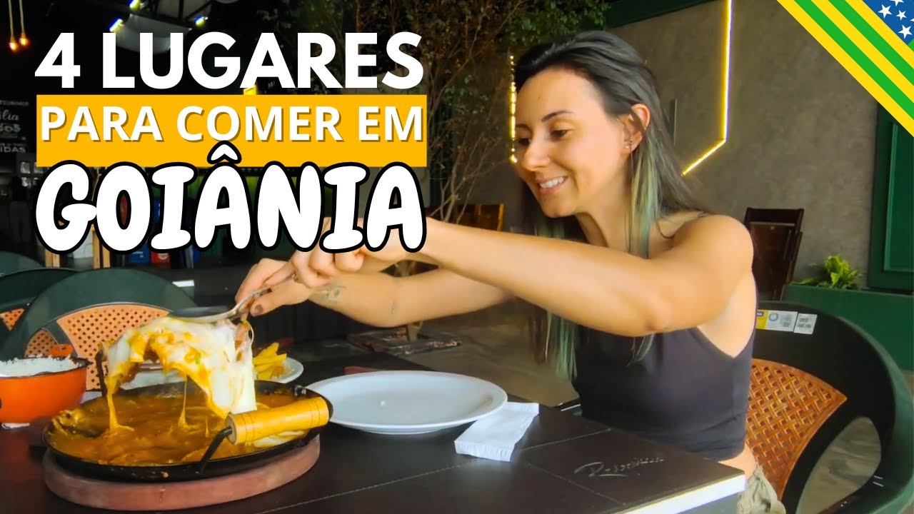 4 lugares BONS para COMER em GOIÂNIA