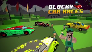 Blocky Car Races - Mega Ramps Game | New Blocky Races | Stunt 3D Impossible Tracks Android Gameplay screenshot 4