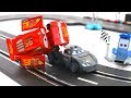 Disney cars3 toys lightning mcqueen vs jackson storm race battle  lego stop motion