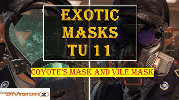 DIVISION 2 | EXOTIC MASKS TU11 COYOTE