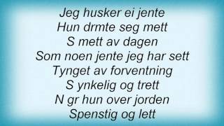 Morten Harket - Tilbake Til Livet Lyrics