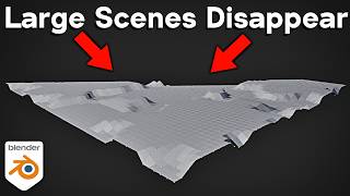Why Large Scenes Disappear into the Background in Blender