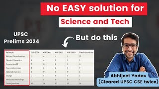 Right way of covering Science and Tech for UPSC Prelims 2024?