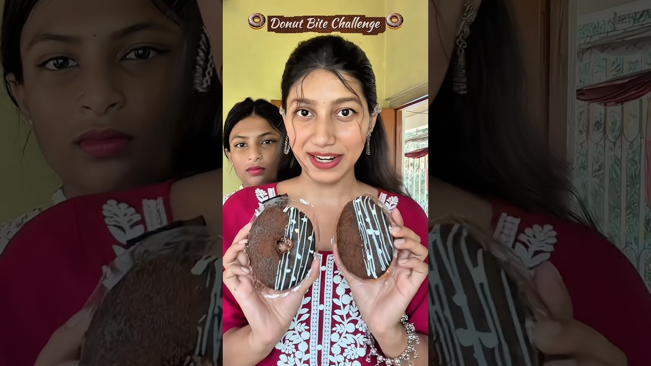 Donut Bite Challenge 🍩😋
