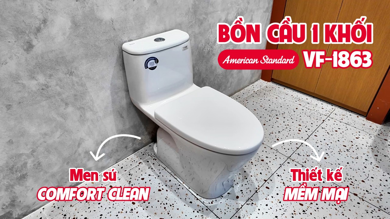 Bồn cầu 1 khối American Standard VF-1863 (VF1863) nắp êm dòng Loven