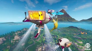 Peely Made It On The Fortnite Blimp Fortnite Meme