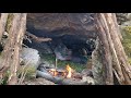 “Life 50 years ago.Our ancestors in Nepal used to cook food on stones and eat.”