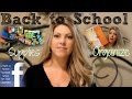 Back To School | Supplies Haul | Schedule | Facebook Groups | Organization