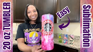 How To Make A Sublimation Tumbler| HTV RONT Sublimation Tumblers