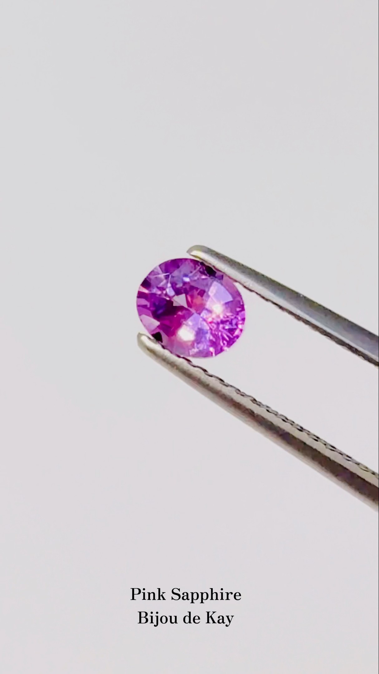 スリランカ産 ピンクサファイア ルース｜Pink Sapphire｜バイカラー