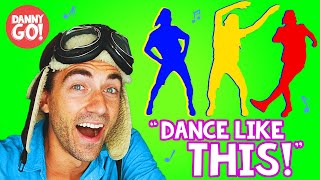 'Dance Like This!'  /// Danny Go! Clap Shake Jump Movement Songs for Kids