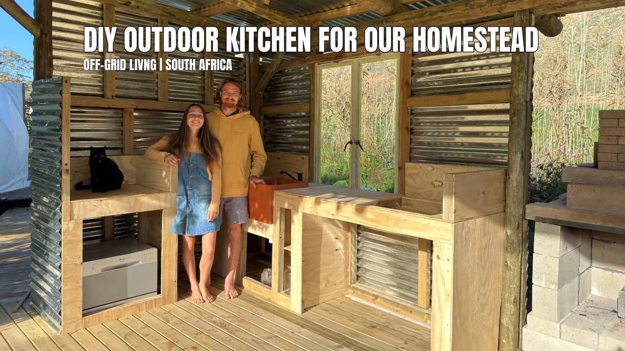 DIY Outdoor Kitchen Build - Framing the Kitchen & Plumbing