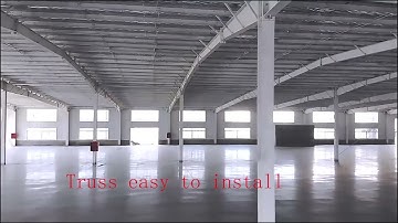 long span steel structure warehouse workshop