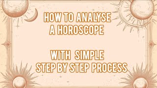 Detailed step by step Process to analyse a horoscope 🌸 #astrology #astro #horoscope #chartanalysis