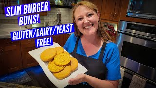 Gluten/Dairy/Yeast free Slim low Carb Hamburger Buns! Details