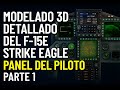 modelado del corazon (panel de control)del f15E -parte 1-Modeling the control panel – Part 1