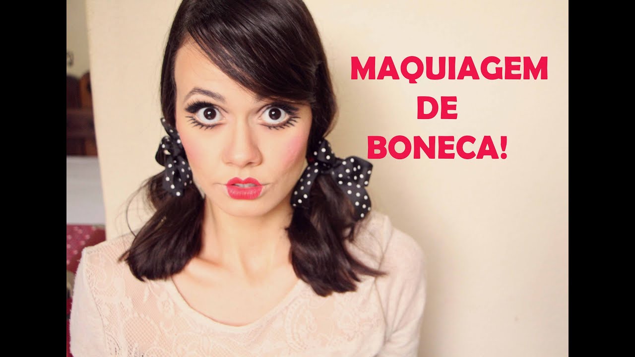 MAQUIAGEM DE BONECA - Maquiagem artística - Doll Makeup 