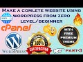 Create A Complete Website Using WordPress From Zero Level !! Part 3