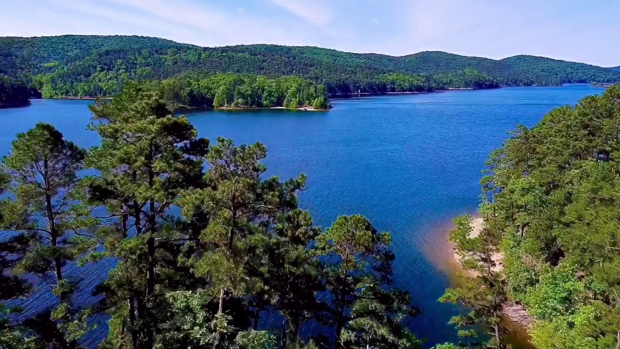 Lake Ouachita, Arkansas From Above