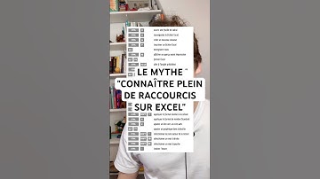 Le mythe connaître plein de raccourcis sur Excel🚀 #excel #data #exceltips #finance #astuce #tutien