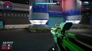 Splitgate Big Head Snipers Epic Maximus Taunt Victory Gameplay (Karmin Station) Nov 2021