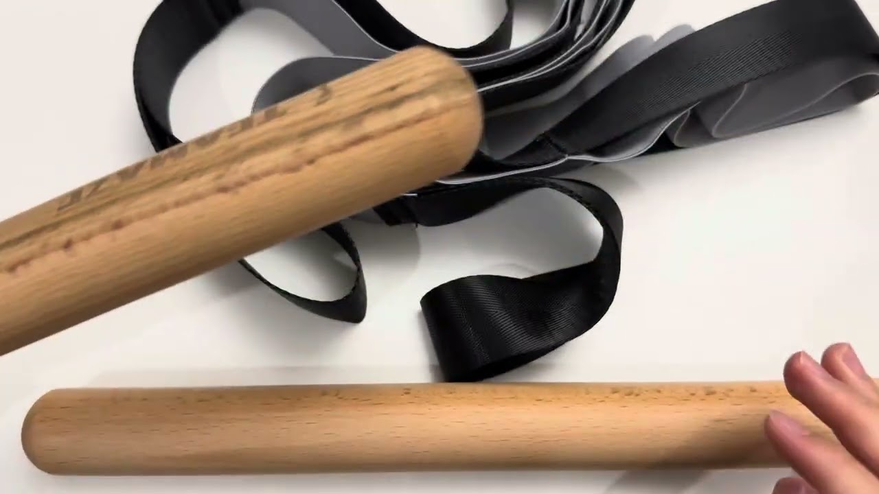 TEAMAZE Stretching Strap with Loops, Elastic & Non-Elastic Stretch Bands for Exercise 