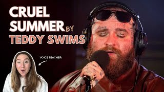 Voice Teacher Reacts to Cruel Summer by Teddy Swims