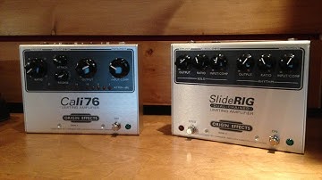 Origin Cali 76 and SlideRig compressors, demo by Pete Thorn