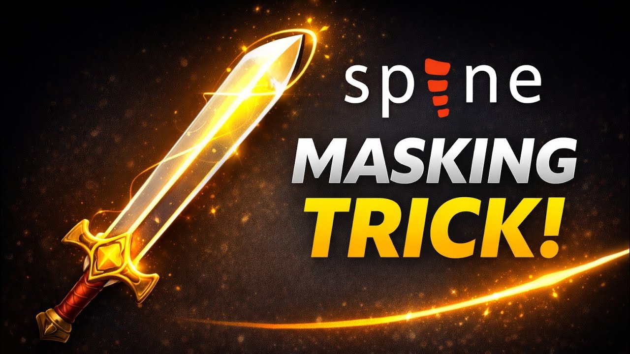 Spine Tutorial Sword Shine Effect Using Masking - YouTube