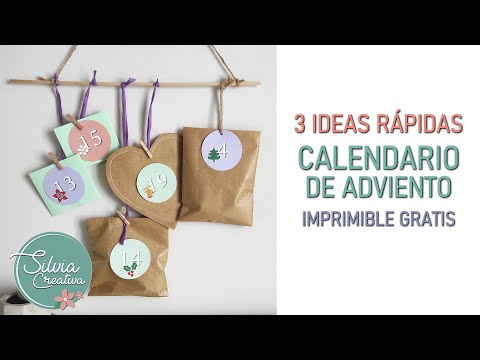 Video: 3 formas de hacer un calendario de Adviento