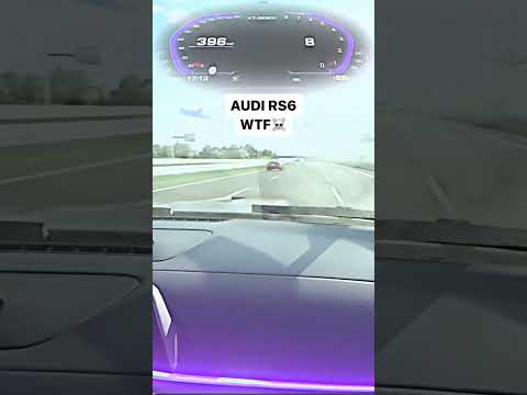 Insane Speed Unleashed: Audi RS6 Hits 400 KM/H on German Autobahn! 🚀🔥 #audio #autobahn #topspeed