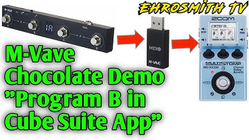 M-Vave Chocolate Demo: Program B in Cube Suite App | M-Vave Chocolate Wireless MIDI System Tutorial