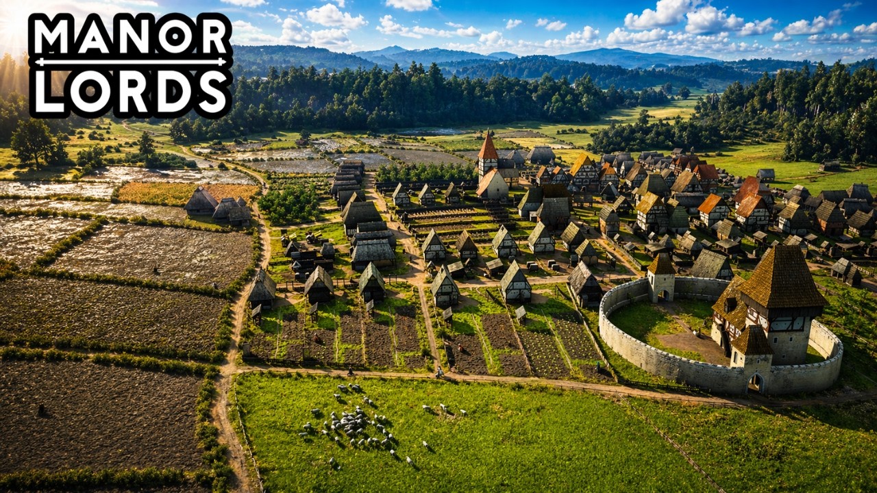 Building The Perfect Farming City In Manor Lords - Relaxing Long-play ...