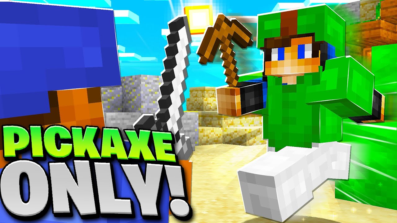 winning bedwars with a PICKAXE | Pickaxe Only Challenge