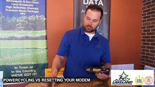 Lakeland Communications' TechTip: Resetting Vs Rebooting Your Modem screenshot 1