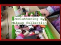 Decluttering my entire makeup collection!!