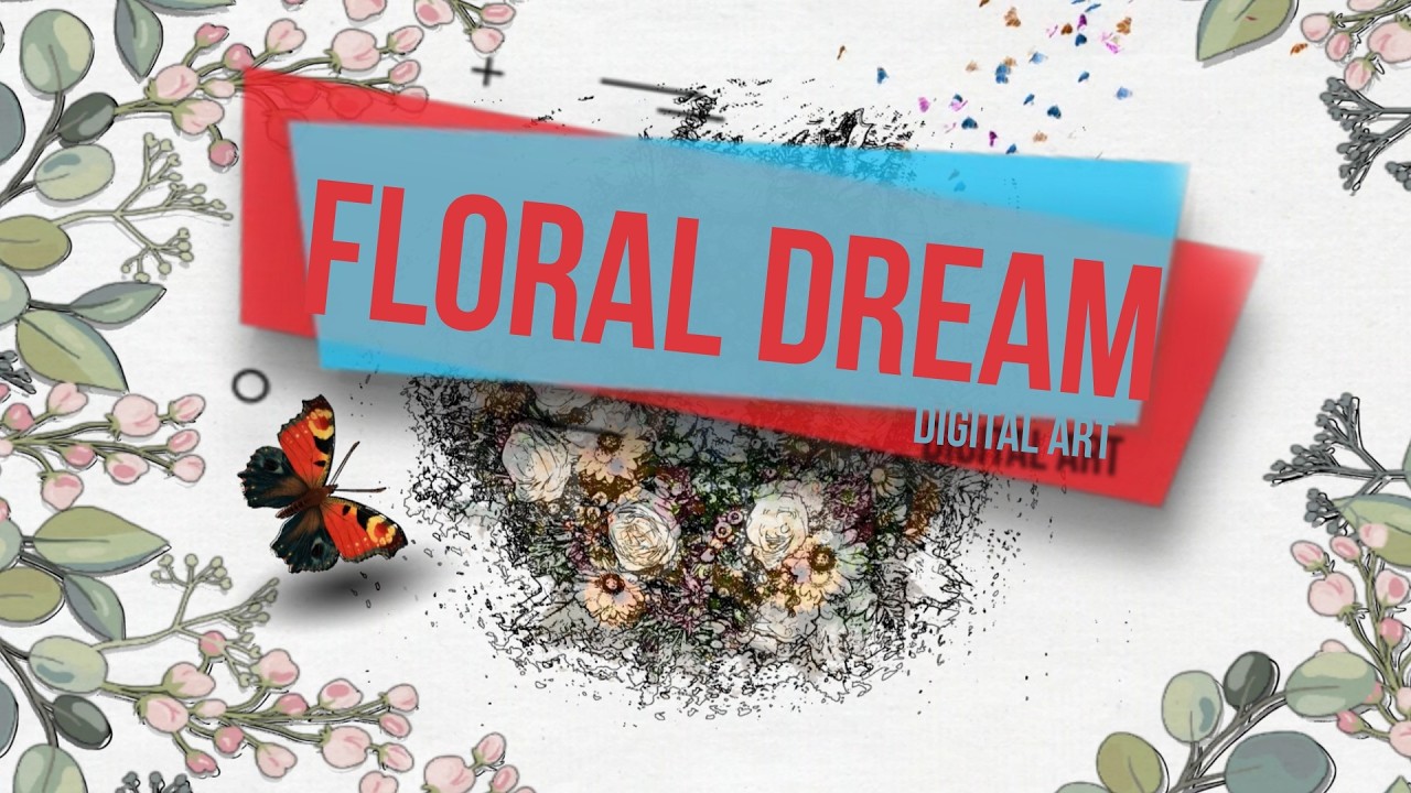 Создание анимированных цветов с биением сердечек бабочек | Цифровое произведение искусства