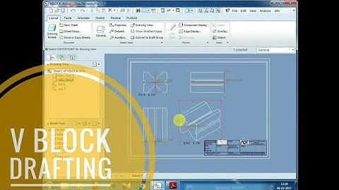 V Block drafting in Creo 4.0/Pro E || Full Video || Arpan Paul