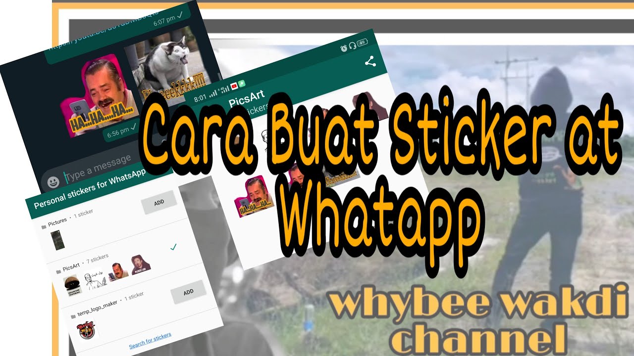 TUTORIAL Cara Nak Buat Sticker  Whatapp Android YouTube