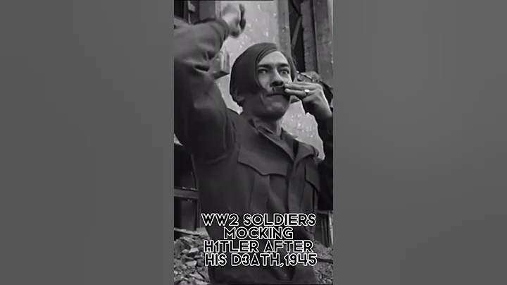 WWII SOLDIERS MOCKING HITLER AFTER HIS DEATH,1945 - DayDayNews